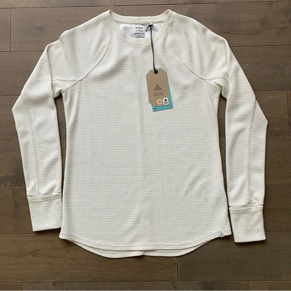 Prana Wensley Long Sleeve Wool Blend Thermal Top XS - Picture 2 of 12